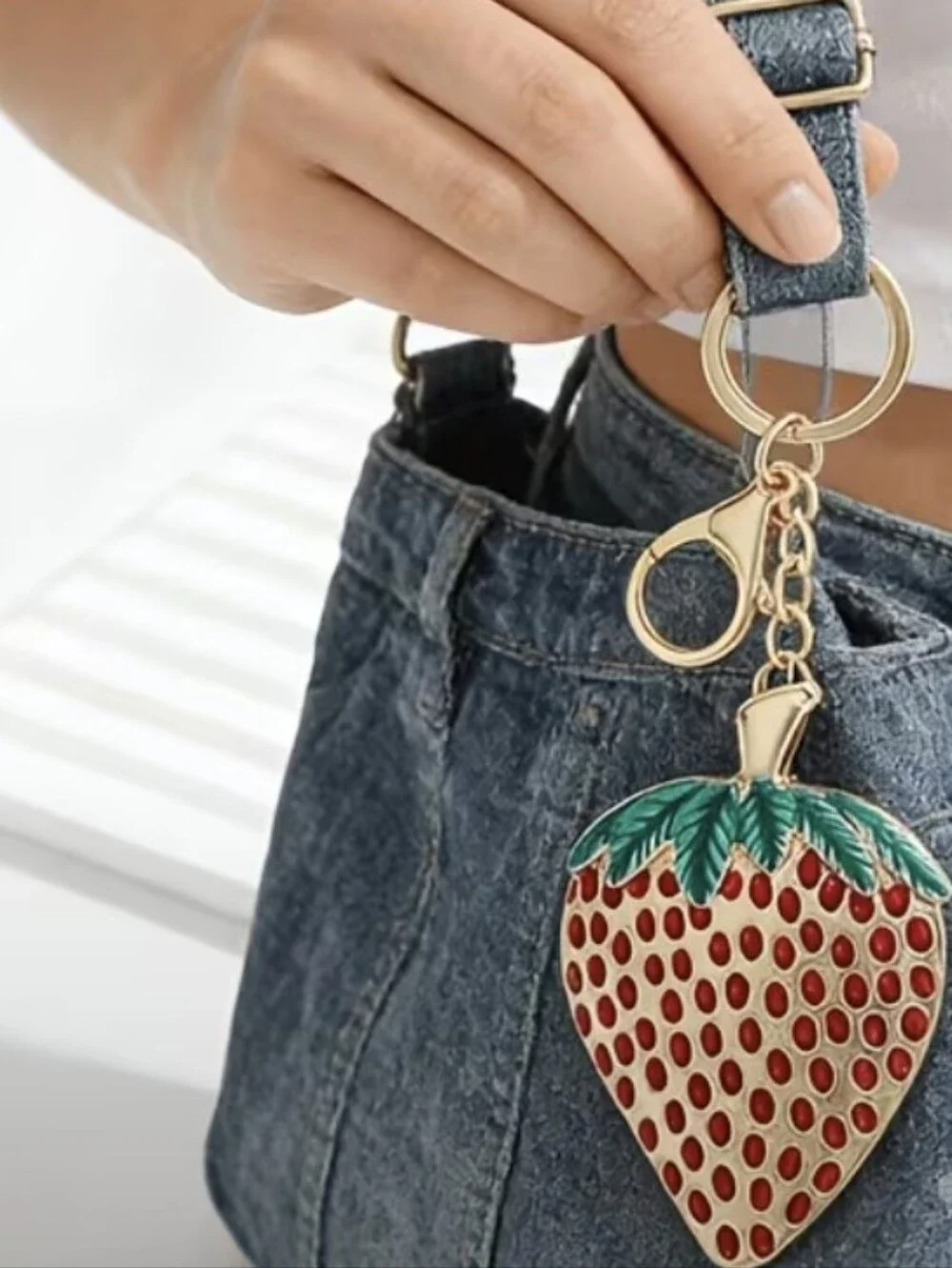 Strawberry 🍓 Bag Charm/ Keychain NEW
